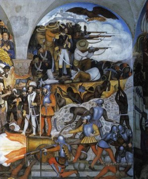  socialismo Pintura - la historia de mexico 1935 1 socialismo diego rivera